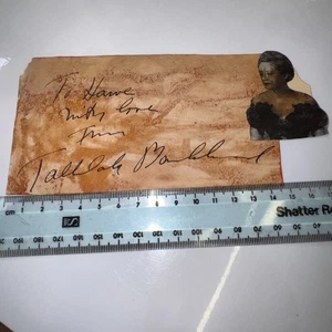 Tallulah Bankhead Schauspielerin 1902-1968 Autogramm signed Seite + SM Foto - Bild 1 von 8
