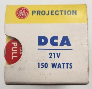 DCA 150W 21V Projector Projection Lamp Bulb General Electric *UNTESTED - Picture 1 of 7