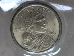* 2003d USA SACAGAWEA DESIGN  DOLLAR  BU UNCIRCULATED PVC TONING #VDH27 - Picture 1 of 12