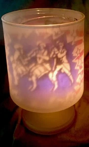 Animates L.E.Smith Glass Co. Bicentennial 4th of July Celebration Candle - Bild 1 von 11
