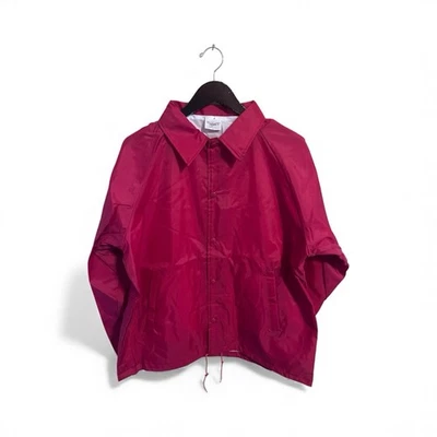 复古教练夹克男式尺寸大号死皮全新无标签 80 年代美国制造 — 第 1/4 张图片