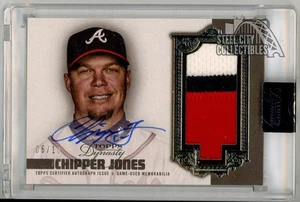 Chipper Jones 2019 Topps Dynasty Dynastic Data Patch Auto Card #DAP-CJ6 06/10 - Picture 1 of 2