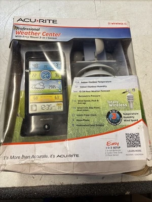AcuRite Professional Weather Center Wireless With Easy Mount 3-in-1 Sensor.A8657 - Image 1 of 3