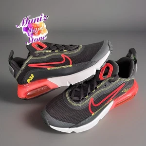 🔥Nike Air Max 2090 Grau/Karmesinrot Jugend Gr. 4,5 Damen 6 Juggen Laufen Gehen - Bild 1 von 13