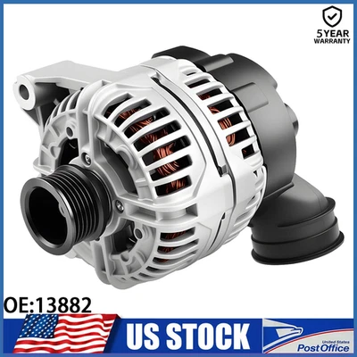 13882 Alternator for BMW 2001-2006 325i 330Ci 325Xi Z3 325Ci 525i 323i 330i 530i Foto 1 de 4