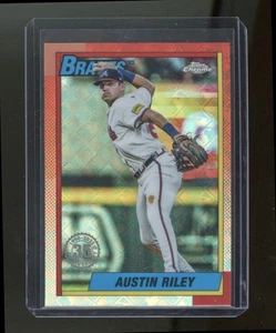 Austin Riley 2025 Topps Chrome Logofractor Edition 1990 Topps Refractor Card - Picture 1 of 2