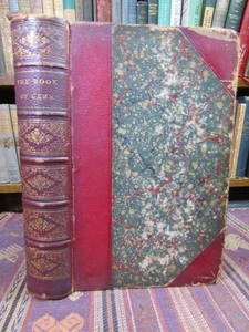 1836 Hall THE BOOK OF GEMS Leather Binding Poetry w/ 53 Text Engravings Rare Bk - Picture 1 of 24