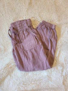 Cat & Jack Girl's XS Size 4-5 Light Plum Lightweight Pull On Jogger Pants - Picture 1 of 6