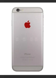(4) Red Apple Logo Overlay Vinyl Decal - For iPhone Windows Laptops Mugs - Picture 1 of 2