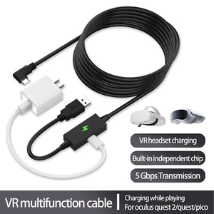 Design 16FT Link Cable for Oculus Quest 2/Pro, with USB 3.0 Type A to C Cable - Picture 1 of 8