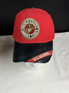 US Marine Corps Veteran Red Ball Cap - Picture 1 of 5