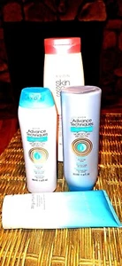 LOT NEW Avon Advance Techniques Shampoo Conditioner Moroccan Argan FREE BONUSES - Picture 1 of 9