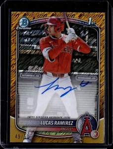 Bowman Chrome 1st Auto Gold Shimmer 2025/50 Lucas Ramírez #CPA-LR - Imagen 1 de 2