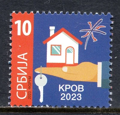 1983 - SERBIA 2023 - Surcharge Stamp - The Roof - MNH - Image 1 of 2