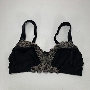 Sujetador para mujer negro 38C Curve Muse inalámbrico bordado encaje cobertura completa - Imagen 1 de 6