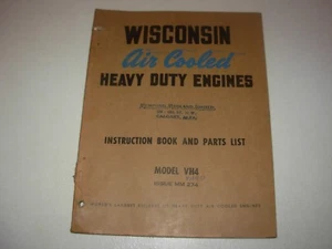 Wisconsin VH4 Engine Instruction Book & Parts Manual - Picture 1 of 4