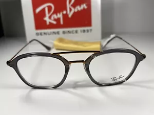 New Ray Ban 7098 5633 Copper & Smoke Grey Eyeglasses Frames 48/21/145 - Picture 1 of 7