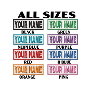 Custom Your Name Personalized Tag Embroidered Iron-on Patch DIY Applique Biker - Picture 1 of 17