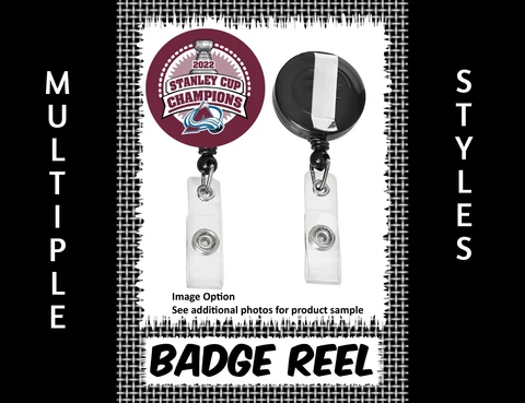 Colorado Avalanche 2022 Stanley Cup Champs - Badge Reel - Choose From 12 Designs Cover