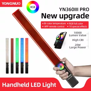 YONGNUO YN360III Pro LED Video light RGB handheld Light 3200k-5500K With Remote - Picture 1 of 8