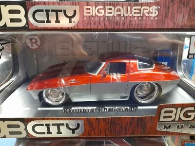 Jada Toys 90108 1963 Chevrolet Corvette Sting Ray "Dub City" 1/18 - Immagine 1 di 3