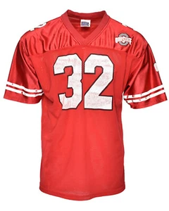 Vtg Ohio State Buckeyes 90's Athletic Logo Sport Attack NCAA Football Jersey - L - Picture 1 of 6