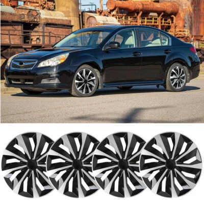 For Subaru Legacy 08-14 4Pcs 16" Hubcap Wheel Cover Steel Rim R16 Wheel Hub Cap - Image 1 of 4