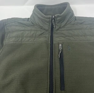 Free Country Mens Jacket/Coat Small 34-36 Dark Green 100% Polyester Full Zip - Picture 1 of 7