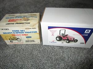 Ford New Holland Farm Toy Tractor 981 Selecto Speed Used box TC 33DA Cancer