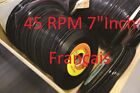 45 rpm Fran&#231;ais/French ONLY 70&#39;s 80&#39;s &amp; 90&#39;s you pick jukebox hits Part 1 A to M
