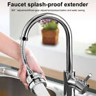 Kitchen Faucet Nozzle Swivel Tap 360° Degree Aerator Sprayer Extender Water Save