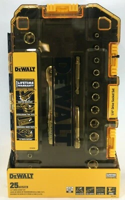 DeWalt - DWMT73805 - 1/4 in. Drive SAE and Metric Ratchet and Socket Set 25-Pcs. - Image 1 of 2