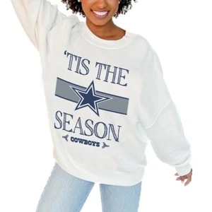 Dallas Cowboys Gameday Couture Women's Christmas Pullover Sweatshirt LARGE - Picture 1 of 2