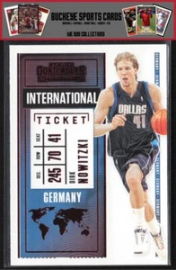 2020 Panini Contenders Bilet międzynarodowy Red Dirk Nowitzki #22 - Zdjęcie 1 z 2