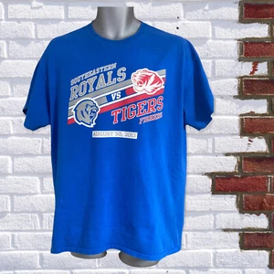 Gildan T-Shirt - Royals v Tigers - Rumble in the Jungle VIII Basketball Blau Lrg - Bild 1 von 4