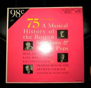 Vintage RCA Victor 75th Anniversary A Musical History of the Boston Symphony & B - Picture 1 of 3
