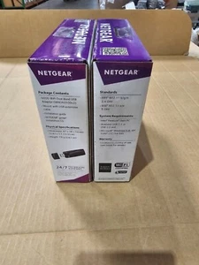 NETGEAR N600 Dual Band Wireless USB Adapter WNDA3100-100NAS (NIB) - Afbeelding 1 van 5