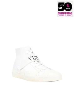 UVP 592€ VALENTINO GARAVANI Leder Sneaker US8,5 UK7,5 EU41,5 VLTN Logo - Bild 1 von 8