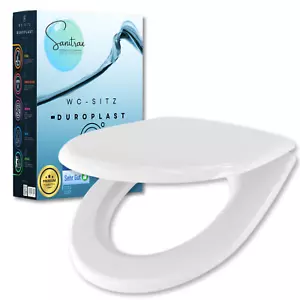 Duroplast Klodeckel Mit Absenkautomatik Soft Close WC Sitz Toilettendeckel Weiß - Bild 1 von 6