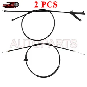For 07-13 Mini Cooper R55 R56 R57 51232751378 51237148865 Hood Release Cable Set - Picture 1 of 15