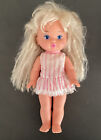 Mattel Lil Miss MakeUp Doll 1988 Blond Heart Cheek Dress Vintage 14"