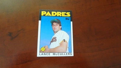 1986 TOPPS   # 44 LANCE McCULLERS  BASEBALL CARD - Image 1 of 2