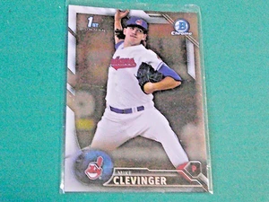 Tarjeta Mike Clevinger 2016 1st Bowman cromada *PROSPECT* #BCP52 NrMt (indios - Imagen 1 de 2