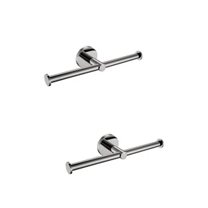 Soporte para rollos de papel higiénico de acero inoxidable de 2 piezas - Imagen 1 de 12