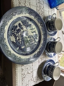 Vintage Churchill Blue Willow Made In England Geschirrset - Bild 1 von 9