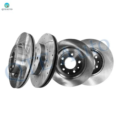 Juego de 4 rotores de disco de freno delanteros 299 mm-traseros 280 mm para Mercury Milan 2006-2011 Foto 1 de 4