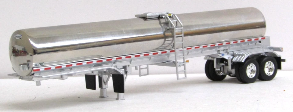 DCP Walker chrome/silver tandem axle food grade tank trailer 1/64 no box - Image 1 of 4