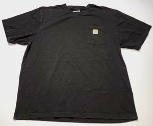 Carhartt Herren lockere Passform Größe XL kurzärmliges schweres T-Shirt schwarz gebraucht, in einwandfreiem Zustand - Bild 1 von 7