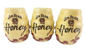 Lot of 3 Jim Beam HONEY hive ceramic shot glasses - Picture 1 of 6