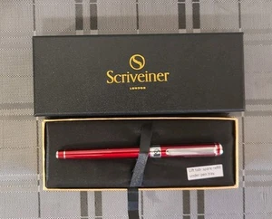 Scriveiner Red Chrome Roller Ball Luxury Pen Brand New Mint Condition  - Picture 1 of 2